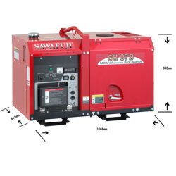 原装日本泽藤柴油静音型车载移动发电机组SH07D 卓越性能与便携静音的完美结合
